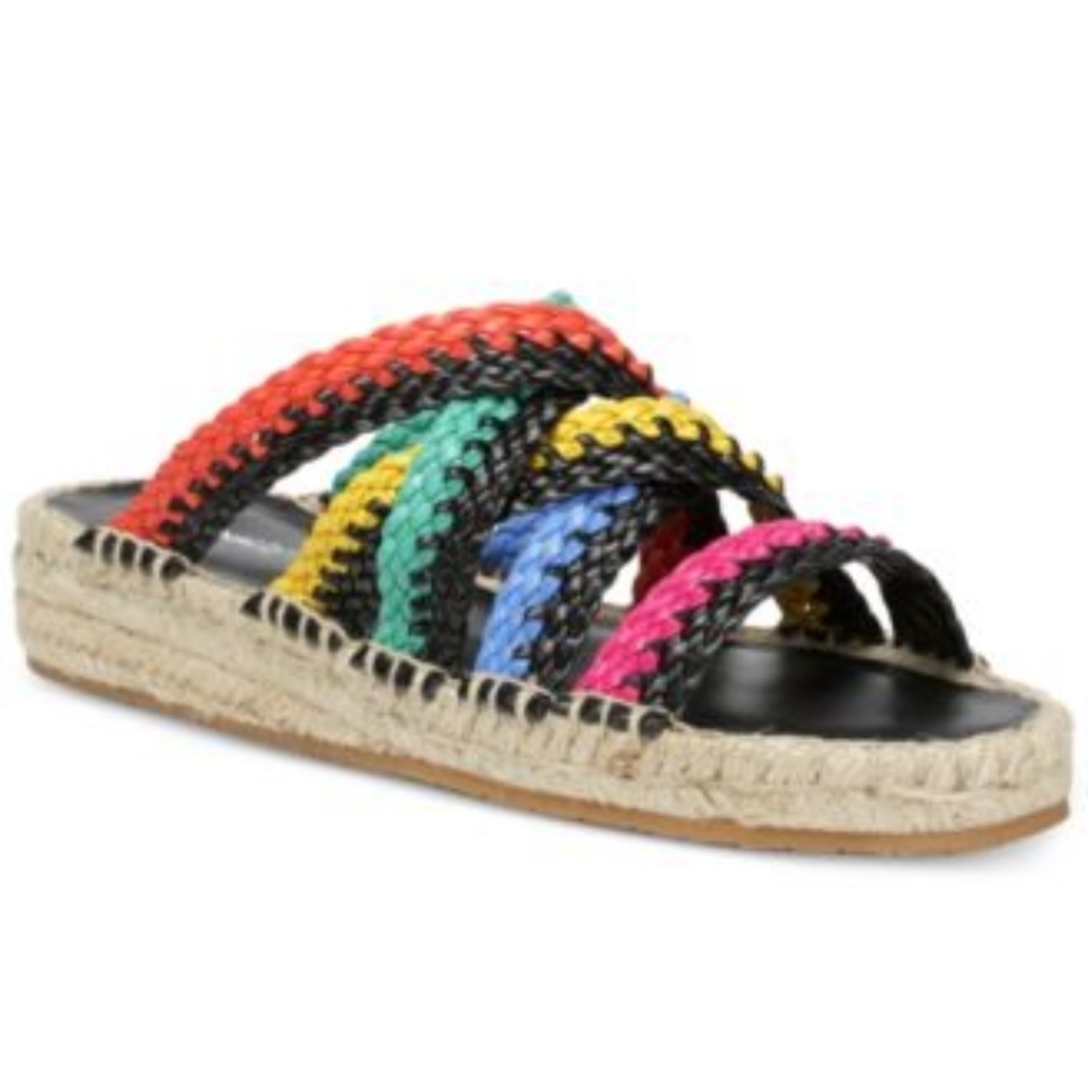 Donald Pliner Rhonda Braided Flat Sandals Size 7
